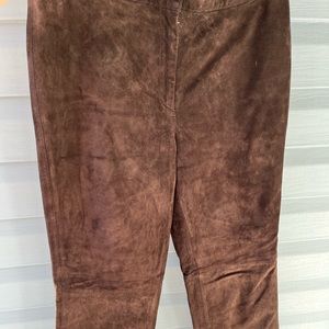 Suede Pants